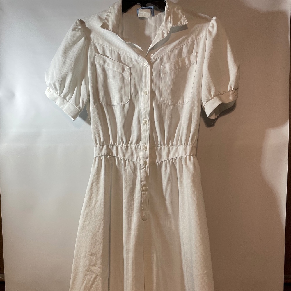 Vintage White Swan dress